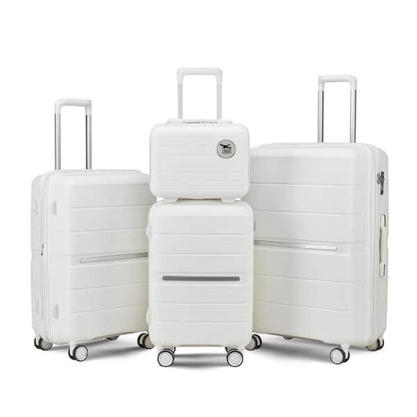 Nivencai 4-Piece Luggage Set (14/20/24/28) PP Lightweight and Durable Expandable suitcase