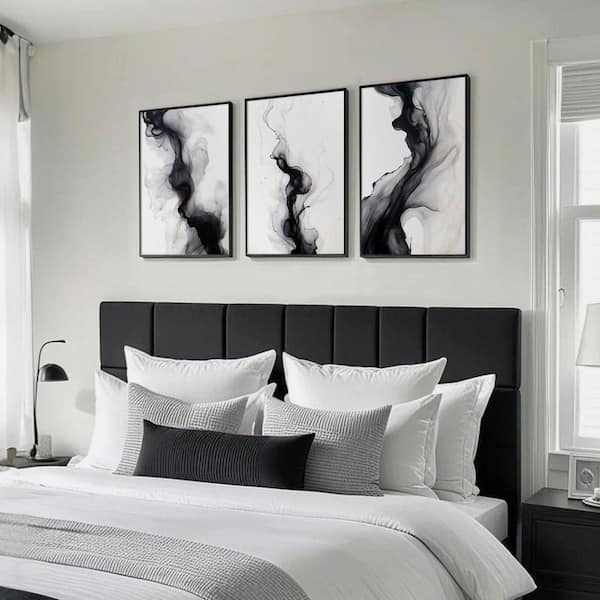3 Piece Unframed Abstract Posters Wall Art, 12 in. x 16 in. Modern