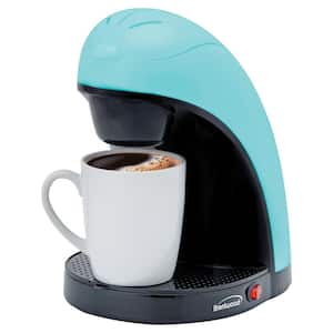 Single-Serve Blue Drip Coffee Maker with Mug