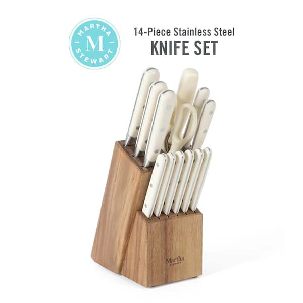 THE PIONEER WOMAN 14-Piece KITCHEN KNIFE BLOCK SET Red STAINLESS STEEL -  household items - by owner - housewares sale