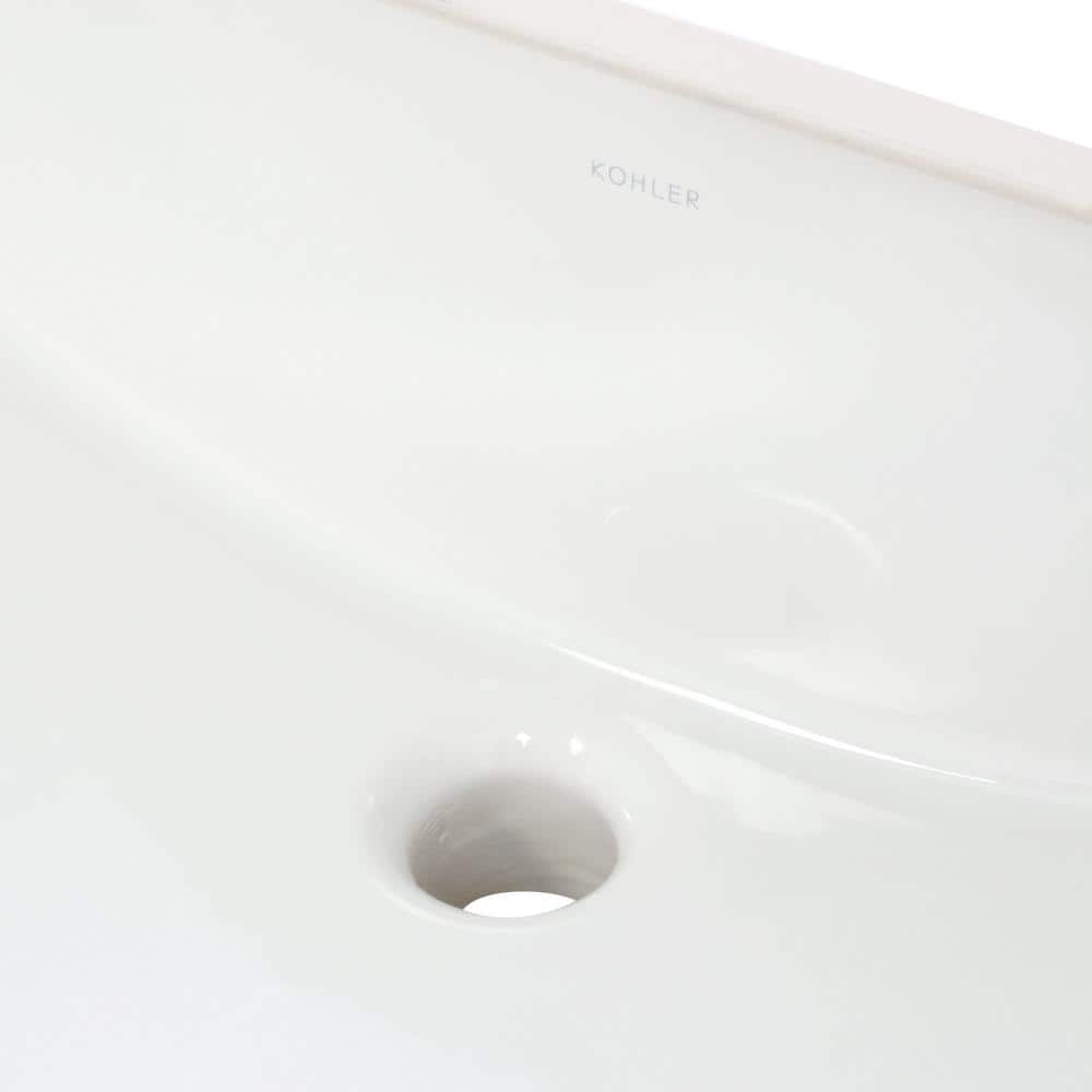 Ladena White Porcelain Rectangular Undermount Sink