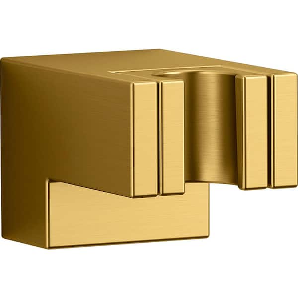 KOHLER Statement Wall-Mount Hand Shower Holder in Vibrant Brushed Moderne Brass
