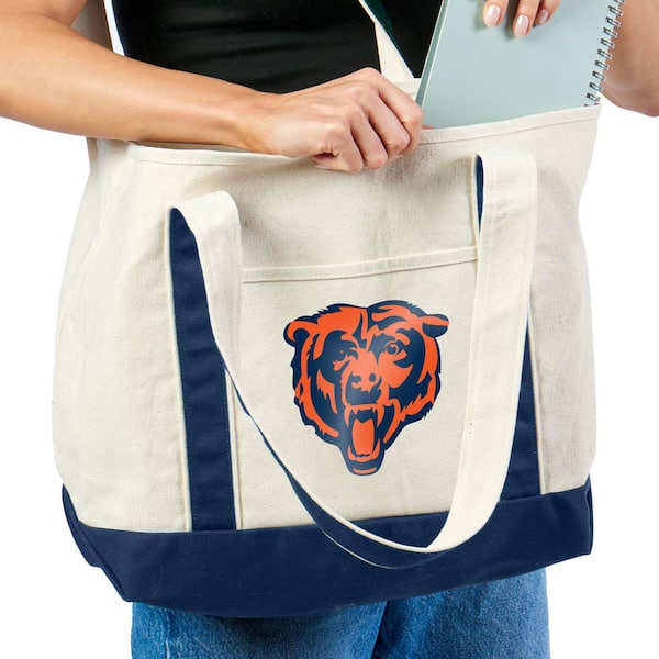 THE NORTHWEST GROUP Chicago Bears NFL Canvas Tote Bag with Colored