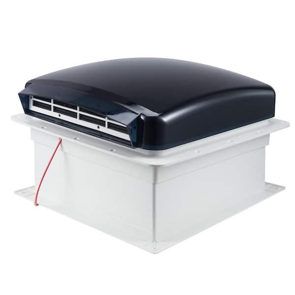 RV Vent Fan, 14 in. RV Roof Vent Fan 12V, Powerful 10-Speed Reversible Fan with Remote Control, Built-in Rain Cover