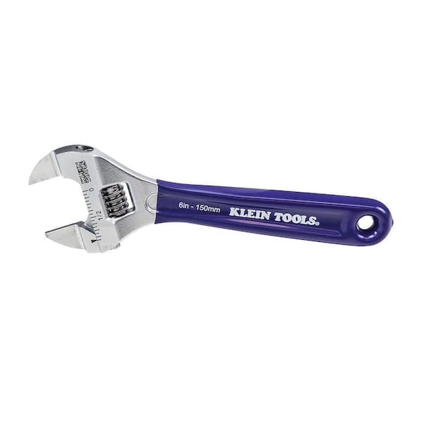 Klein Tools 6 in. Slim-Jaw Adjustable Wrench