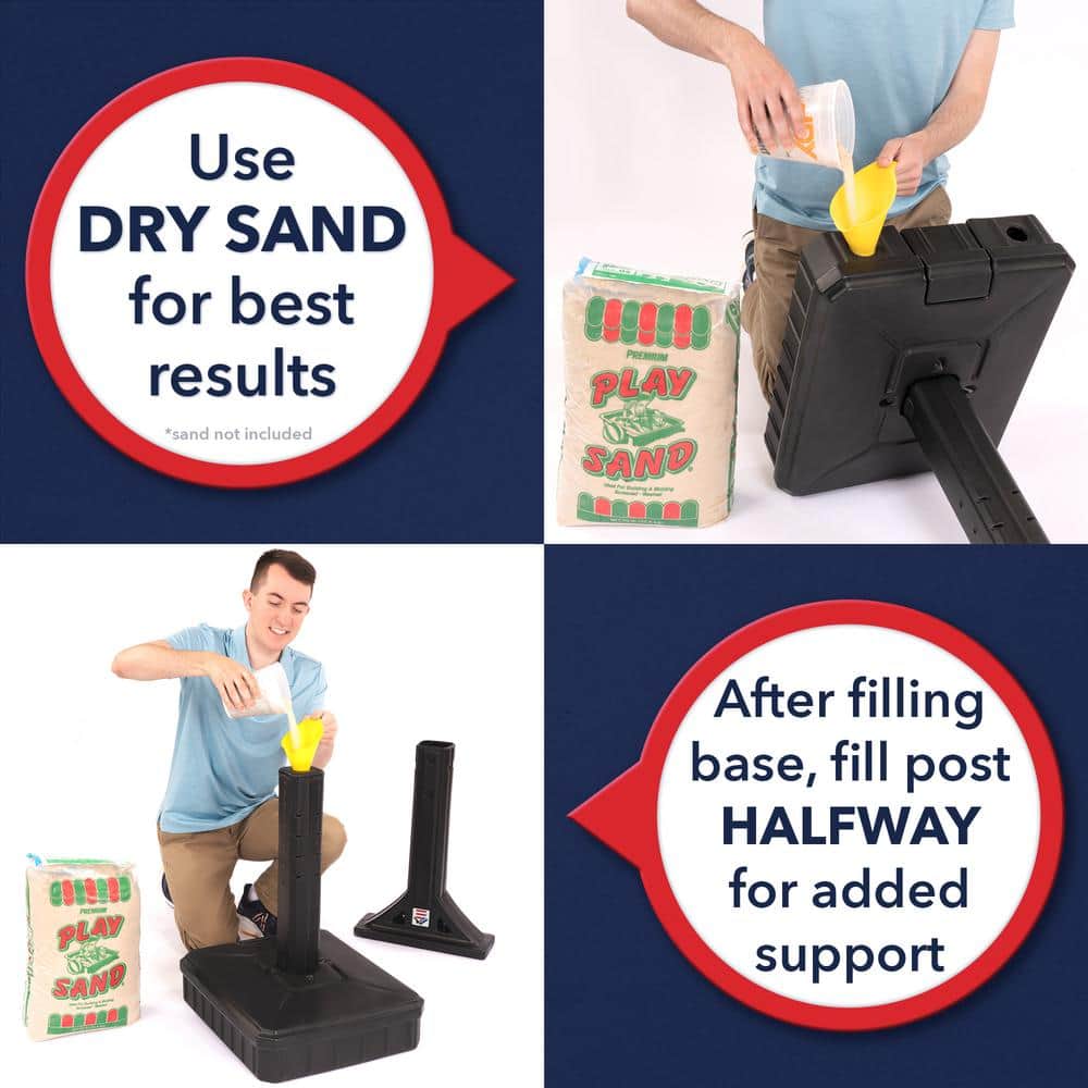 Black Heavy Duty Dig-Free Universal Mailbox Post