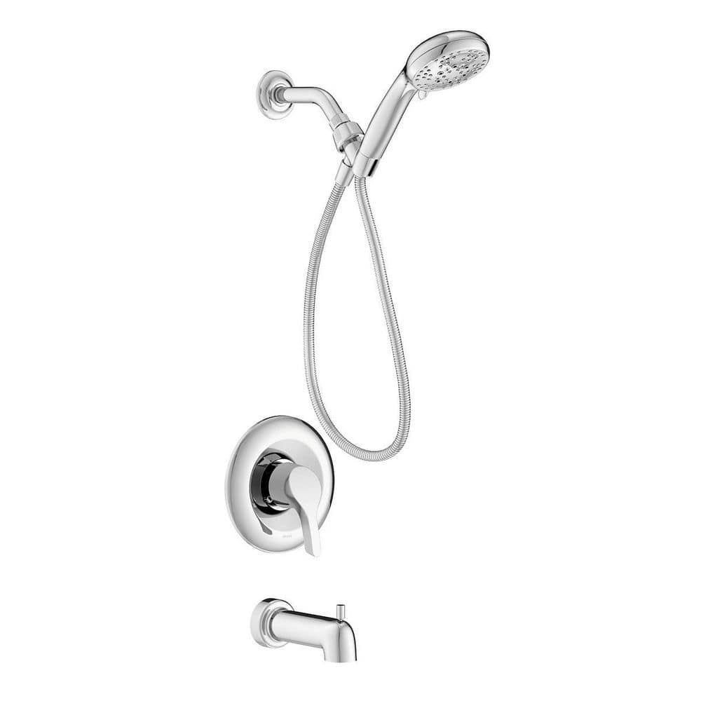 K*1様 CASSAVES/MILCRUISER 149.5 MOEN Danika 1 Handle Wall Mounted Tub & Shower Trim Kit with Spout