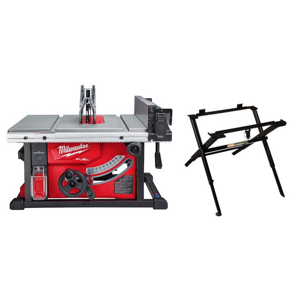 Milwaukee M18 FUEL ONE-KEY 18-Volt Lithium-Ion Brushless Cordless 8-1/4 in. Table Saw W/ Table Saw Stand (Tool Only) -  2736-20-48-0P