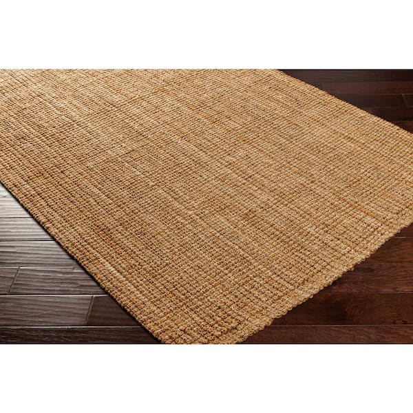 Hauteloom Ambel Bleached Jute Rug - Natural Fiber Area Rug - Natural  Farmhouse Look Carpet - Rattan Wicker Look Carpet - Cream, Beige - 5' x 7'6