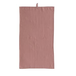 Oversized Putty Blush Pink Solid Linen and Cotton Tea Towel