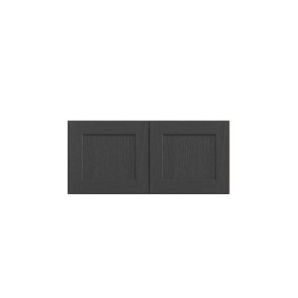 Kunal Kitchens Jamestown Recessed 33 in. W x 15 in. H x 24 in. D in Espresso Plywood Assembled Wall Cabinet