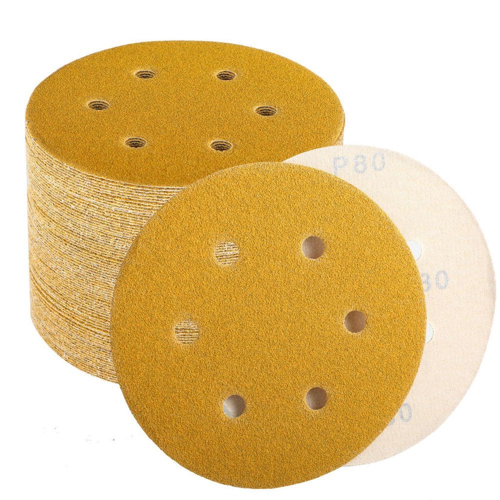 6 Inch Sanding Discs with 6 Hole Hook and Loop, 80 120 220 320 400 Grit Assortment for Sander, 100 Pack price history on PriceWatchPro