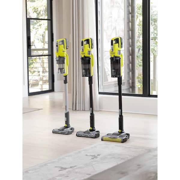 RYOBI ONE+ 18V Cordless Stick Vacuum Cleaner Kit w/ 4.0 Ah Battery