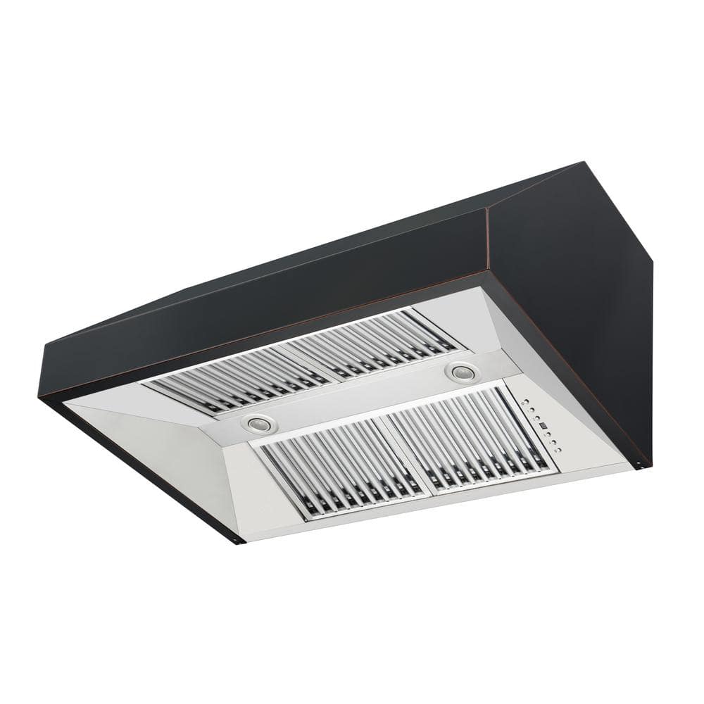 36 Inch Oil Rubbed Bronze Convertible Under Cabinet Range Hood