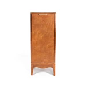 15 in. W x 13 in. D x 36 in. H Antique Brown Linen Cabinet