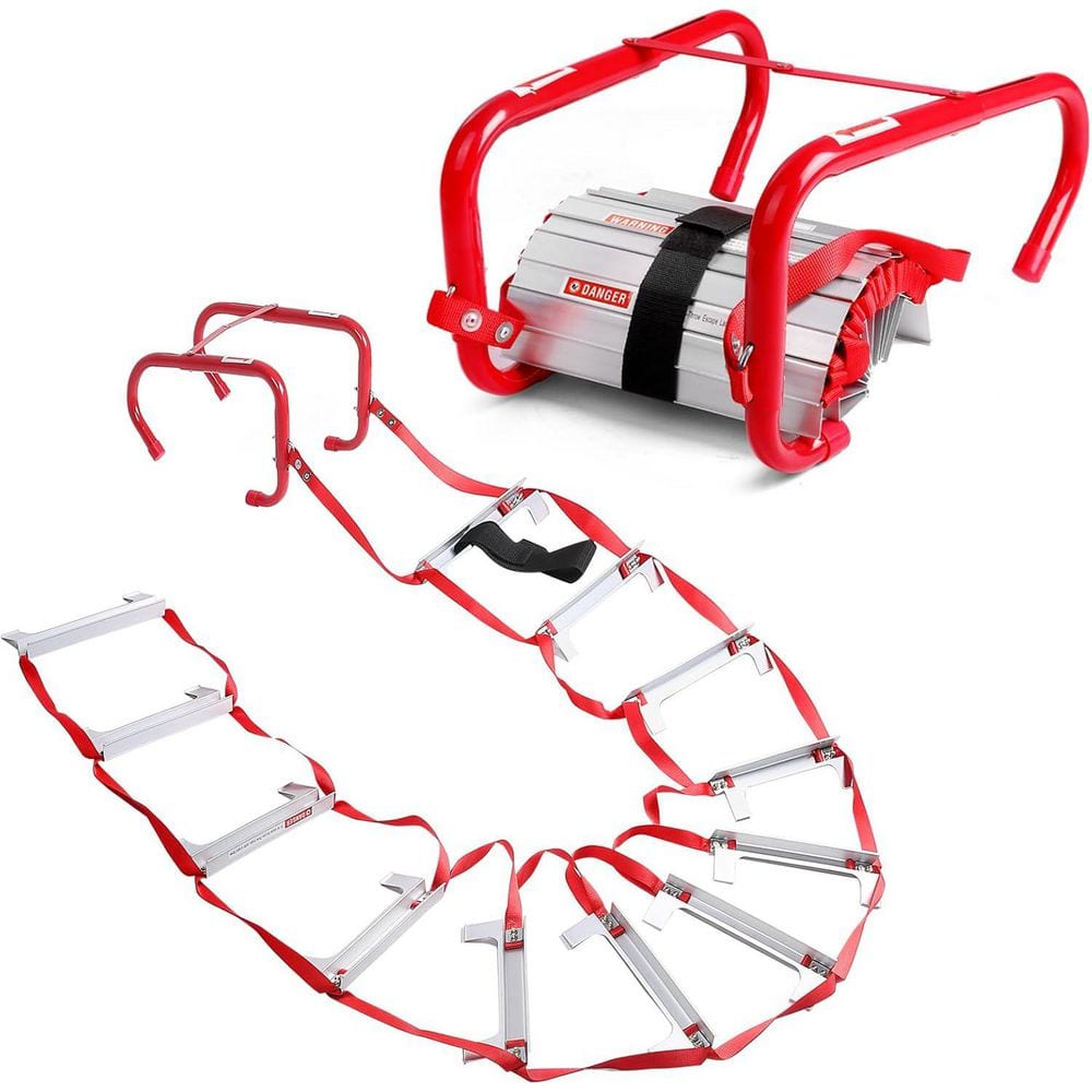 2-Story 15 ft. Fire Escape Ladder 990 lbs. Capacity Emergency Use with Anti-Slip Rungs for Homes and Easy Storage price history on PriceWatchPro