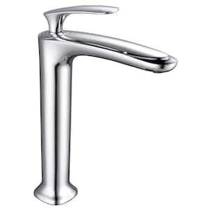 Brianna 11 in. Single-Handle Single-Hole Vessel Sink Bathroom Faucet in Polished Chrome