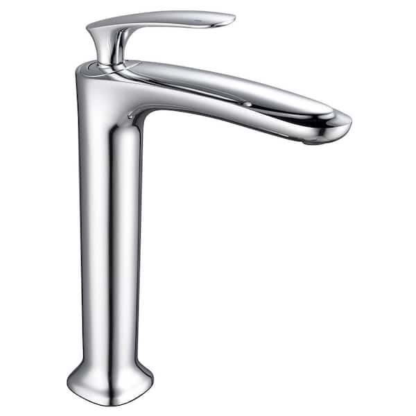 Eisen Home Brianna 11 in. Single-Handle Single-Hole Vessel Sink Bathroom Faucet in Polished Chrome