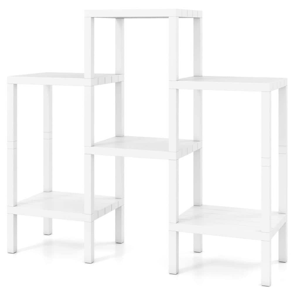 6-Tier White Plastic Modular Storage Shelving Unit for Living Room and Kitchen price history on PriceWatchPro