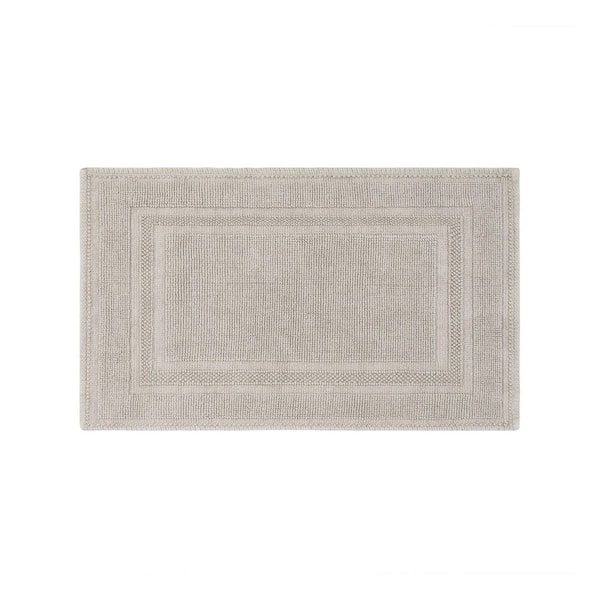 Jean Pierre Stonewash Racetrack Washed Brown 17 in. x 24 in. Cotton Rectangular Bath Rug