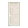 JELD-WEN36in.x80in.6-PanelPrimedSteelPrehungRight-HandInswingFrontDoorTHDJW166100302-TheHomeDepot