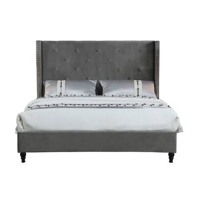 Best Master Furniture London Grey King, Wayfair King Bed Frame With Storage