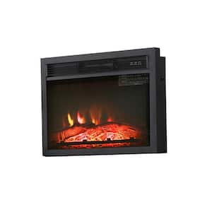 23 in. Convertible Electric Fireplace in Black