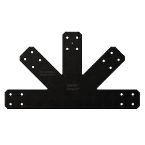 Outdoor Accents Avant Collection 12:12 Pitch ZMAX, Black Powder-Coated Gable Plate