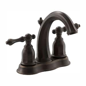 Kelston 4 in. 2-Handle Low-Arc Water-Saving Bathroom Faucet in Oil-Rubbed Bronze