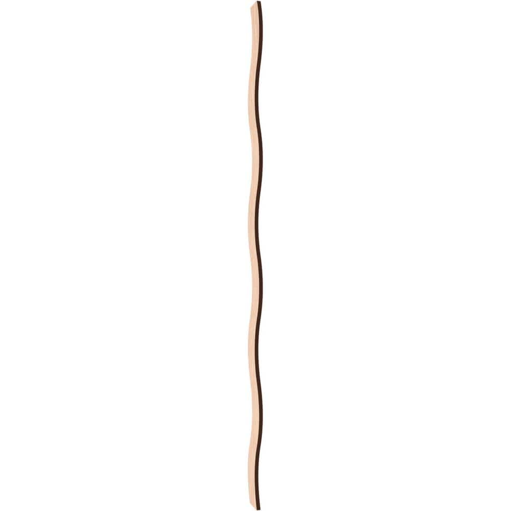 Red Oak Adjustable Wood Slat Wall Panel Kit, 47"H x 3/8"T
