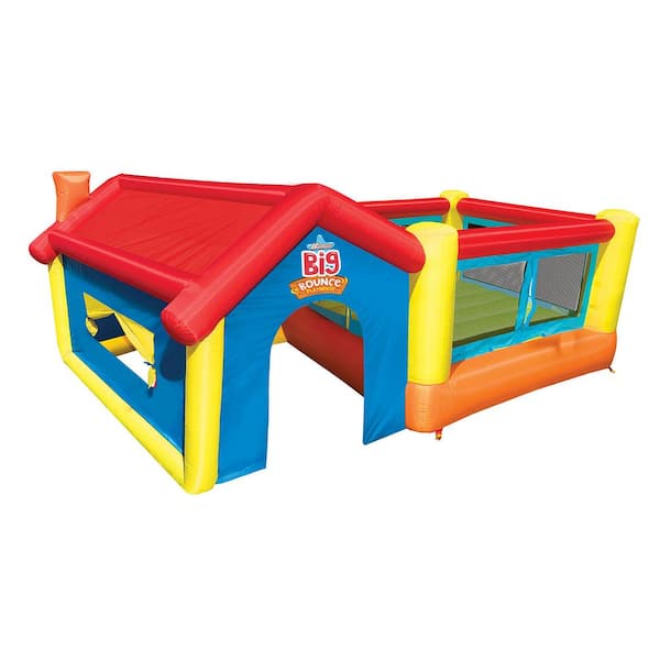 BANZAI Inflatable Bounce House and Outdoor Playhouse with Motor Blower