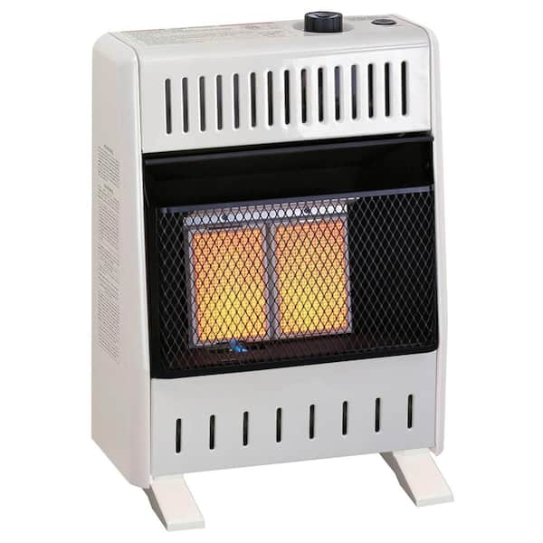 ProCom Heating 10,000 BTU Natural Gas Ventless Infrared Plaque Space Heater with Base Feet, Manual Control - Model# MN100HPA-B