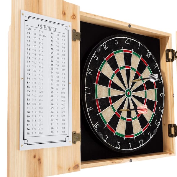 Seattle Seahawks Fan's Choice Dartboard, Dart & Cabinet Set in Black FREE  SHIPPING