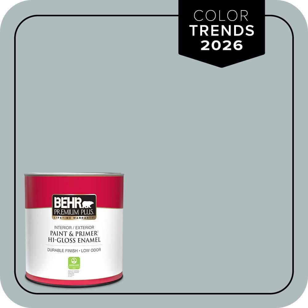 1 qt. Home Decorators Collection #HDC-CT-26 Watery Hi-Gloss Enamel Interior/Exterior Paint & Primer price history on PriceWatchPro