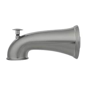 5-1/2 in. Decorative Tub Spout in Brushed Nickel