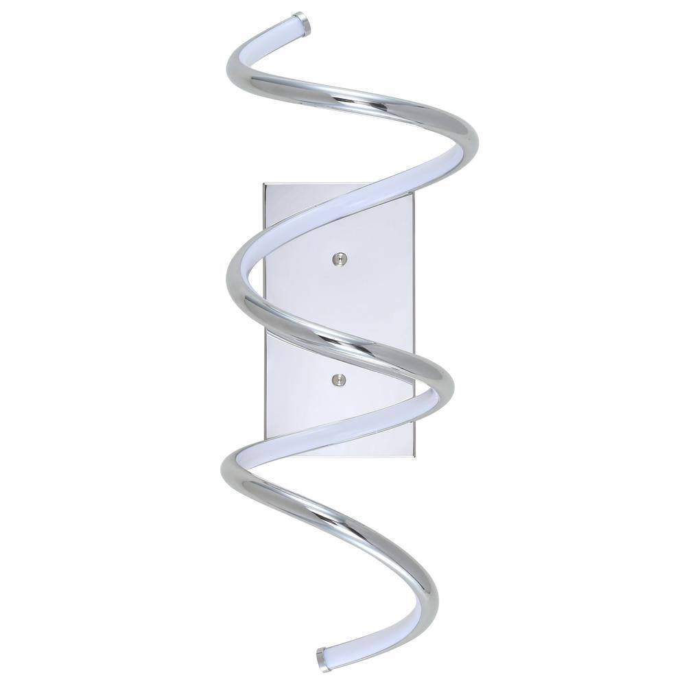 Scribble 20.5" Chrome Modern LED Vanity Wall Sconce