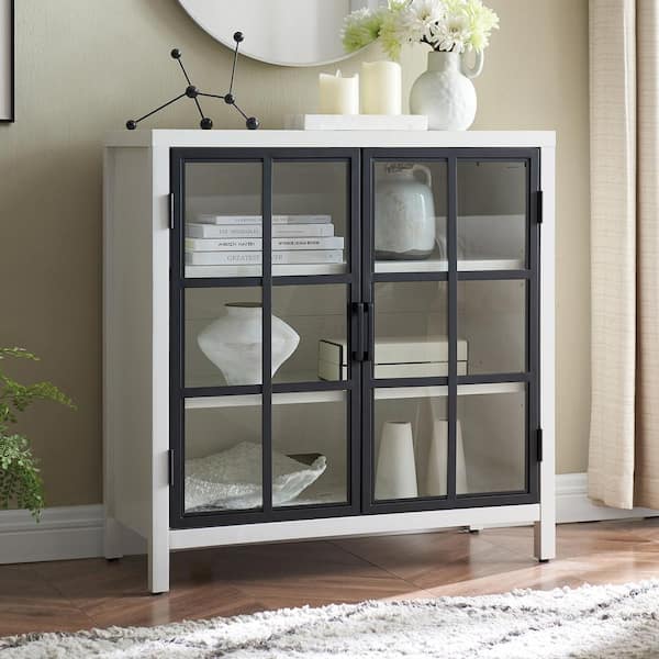 Meyer&Cross Bennett 31.5 in. White Rectangle Accent Storage