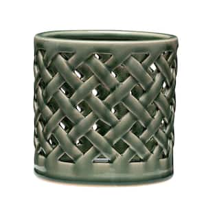 Southern Patio Cylinder Small 6 in. x 5.3 in. 1.5 Qt. Chocolate