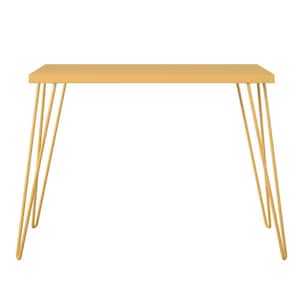 Montrose 40 in. Yellow Retro Computer Desk with Hairpin Legs