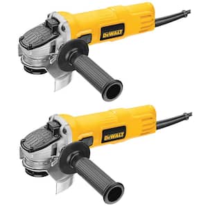 7 Amp 4.5 in. Small Angle Grinder with 1-Touch Guard (2 Pack)