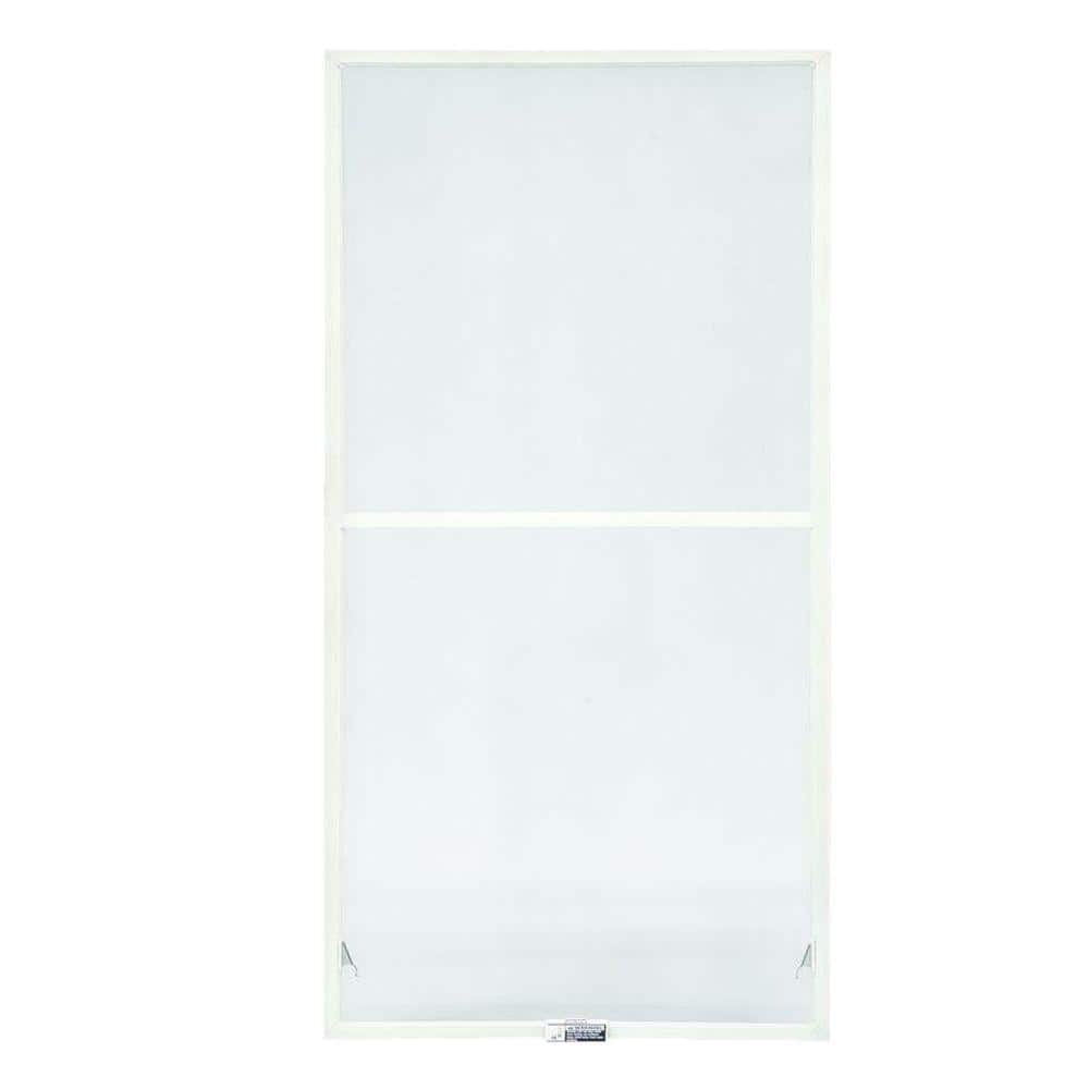 35-7/8 in. x 46-27/32 in. 200 and 400 Series White Aluminum Double-Hung Tru