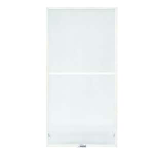 35-7/8 in. x 46-27/32 in. 200 and 400 Series White Aluminum Double-Hung TruScene Window Screen