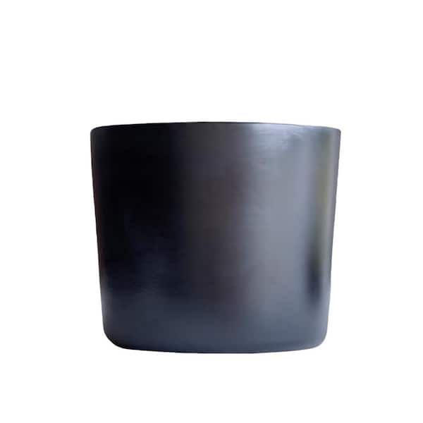 ITOPFOX Mid-Century Modern 11.75 in. L x 11.75 in. W x 9.5 in. H 22.71 Qt. Black Indoor Ceramic Planter (1-Pack)