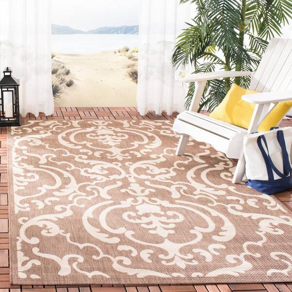 Gold Kitchen or Entryway Rug Dining Room Brumlow Mills Floral Couture Washable Indoor or Outdoor Flower Accent Rug for Living or Bedroom Carpet 1'8 x 3'8