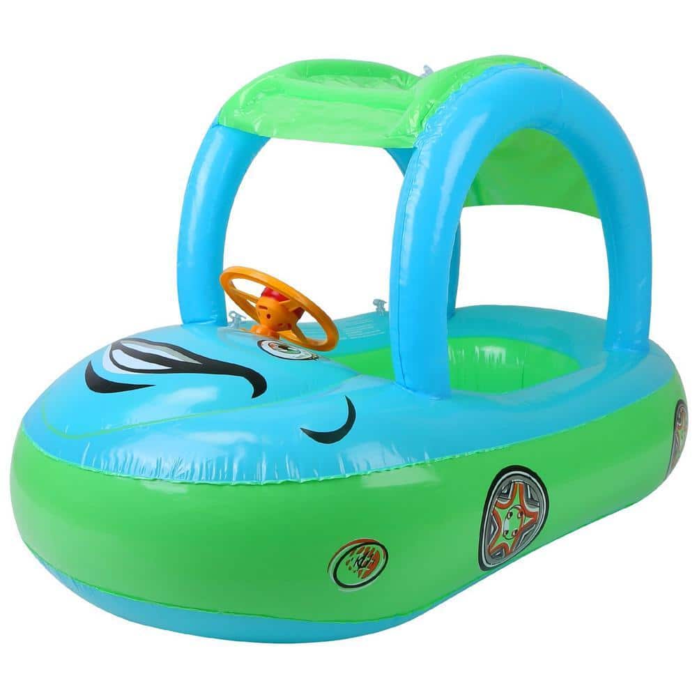 Inflatable Pool Boat cenadinz Baby Inflatable Pool Float Car Shaped Toddler Swimming Float ...