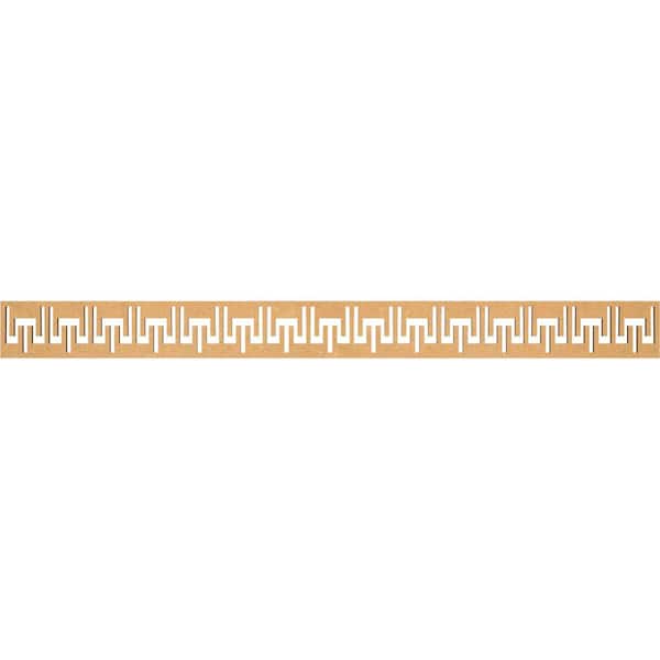 Ekena Millwork Victory Fretwork 0.375 in. D x 46.375 in. W x 4 in. L MDF Wood Panel Moulding