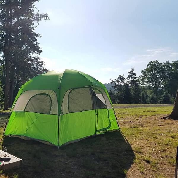 Lycvki 6-Person Camping Tents, Weatherproof Family Dome Tent with