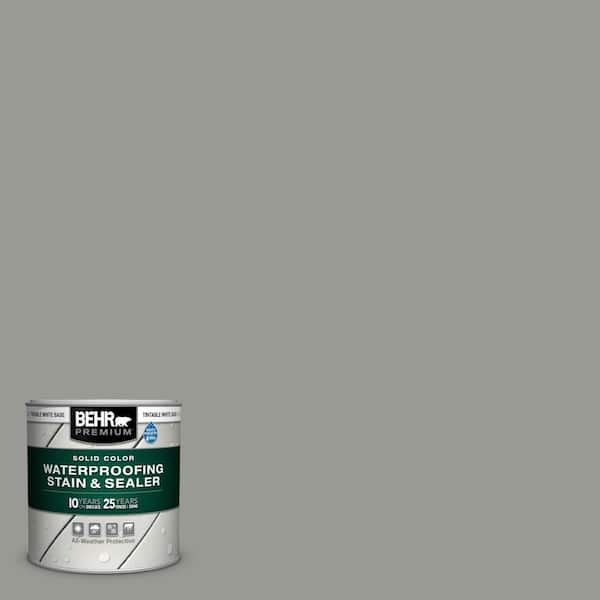 BEHR PREMIUM 8 oz. #SC-143 Harbor Gray Solid Color Waterproofing Exterior Wood Stain and Sealer Sample