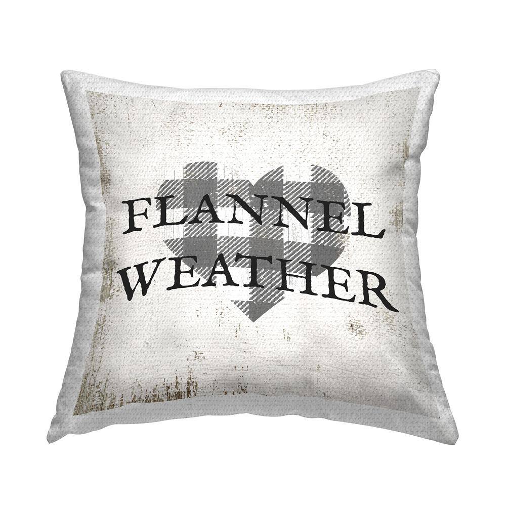 Flannel Weather Vintage Plaid Heart Shape Beige Square Outdoor Throw Pillow price history on PriceWatchPro