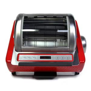 EZ-Store 7.5 Qt. Red Rotisserie Oven